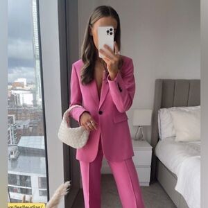 Zara Pink Blazer and Suit Jacket